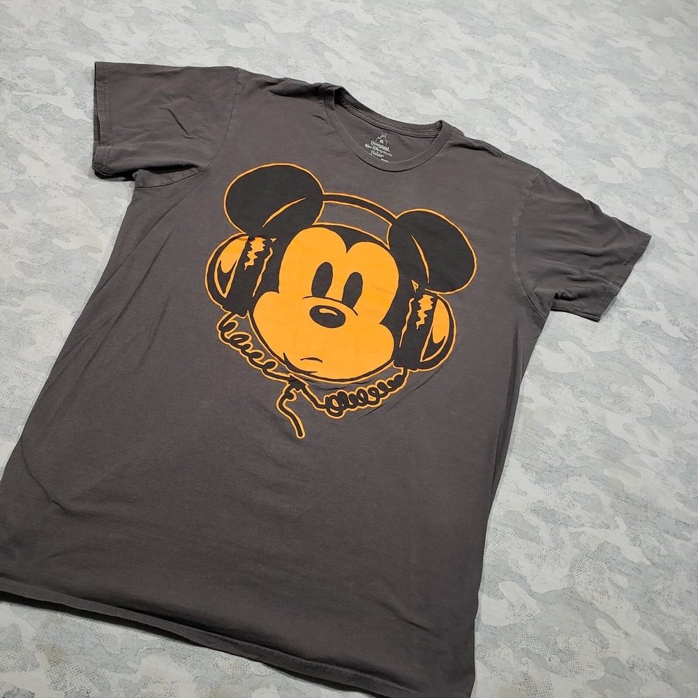Disneyland Shirt Mens XL Gray Short Sleeve Mickey - Picture 2 of 8